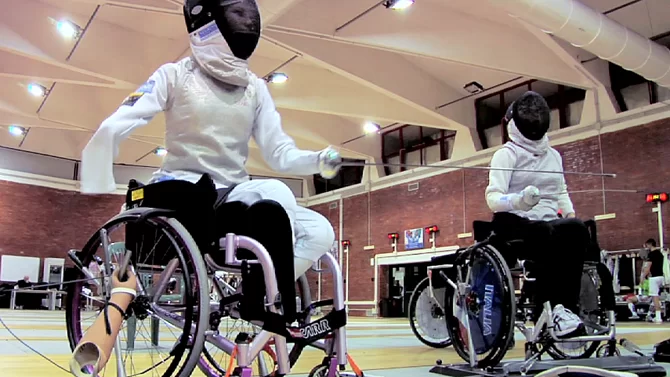 scherma in carrozzina