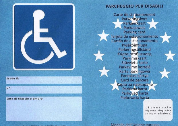 parcheggio europeo disabili