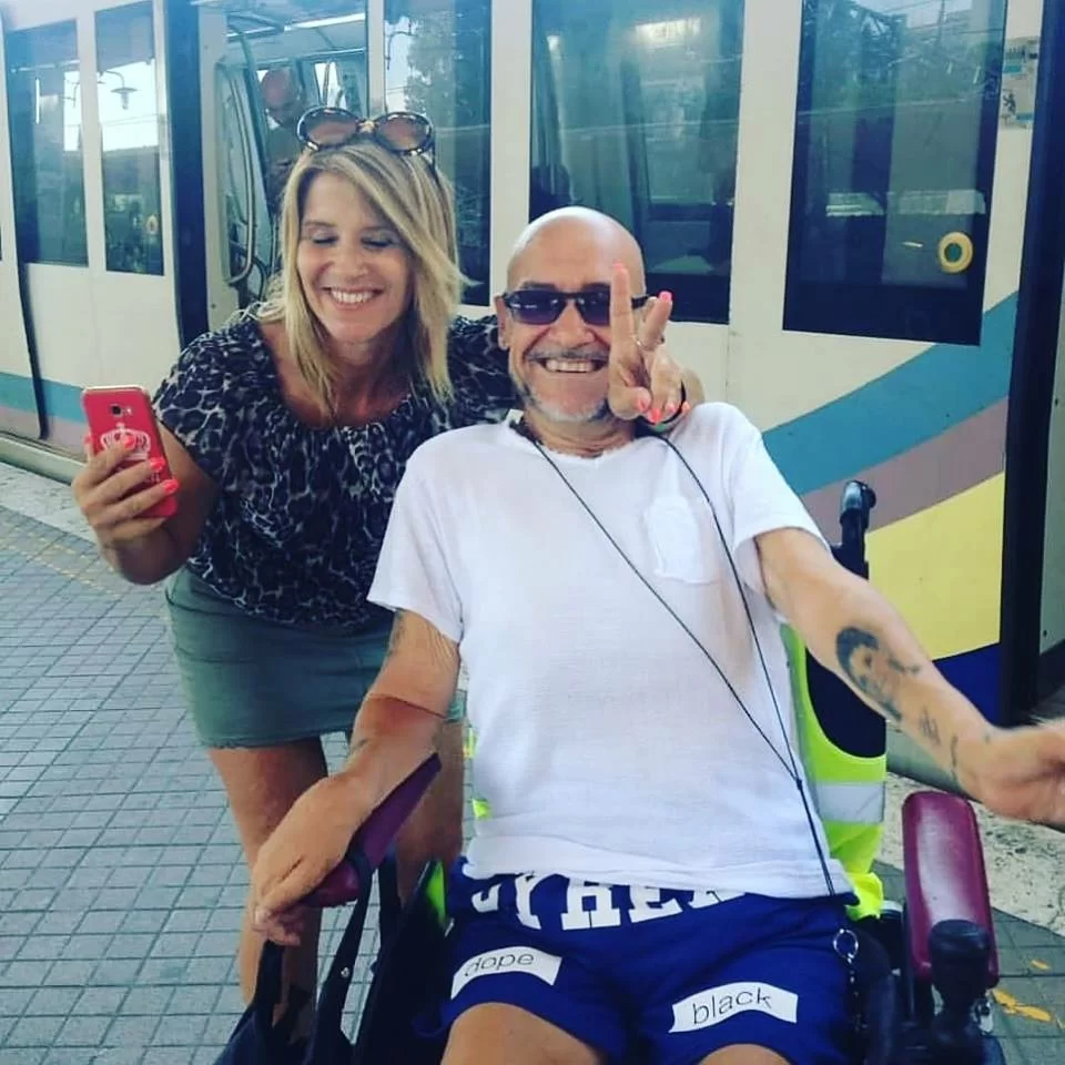 mauro bacchiocchi sui mezzi atac trasporto disabili