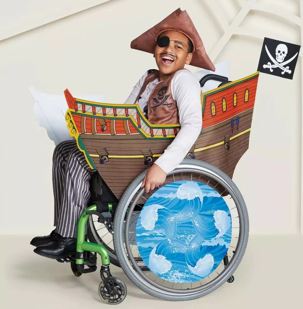 costume da pirata halloween 2019 per bambini in carrozzina