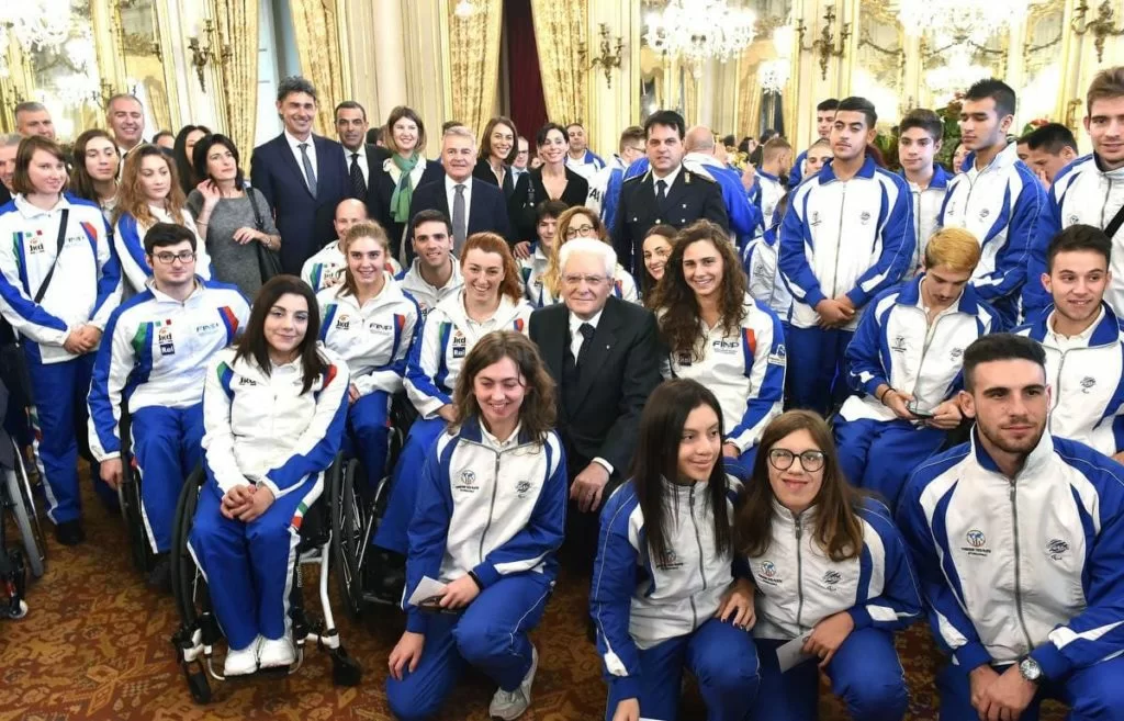Mattarella incontra delegazione del nuoto paralimpico italiano