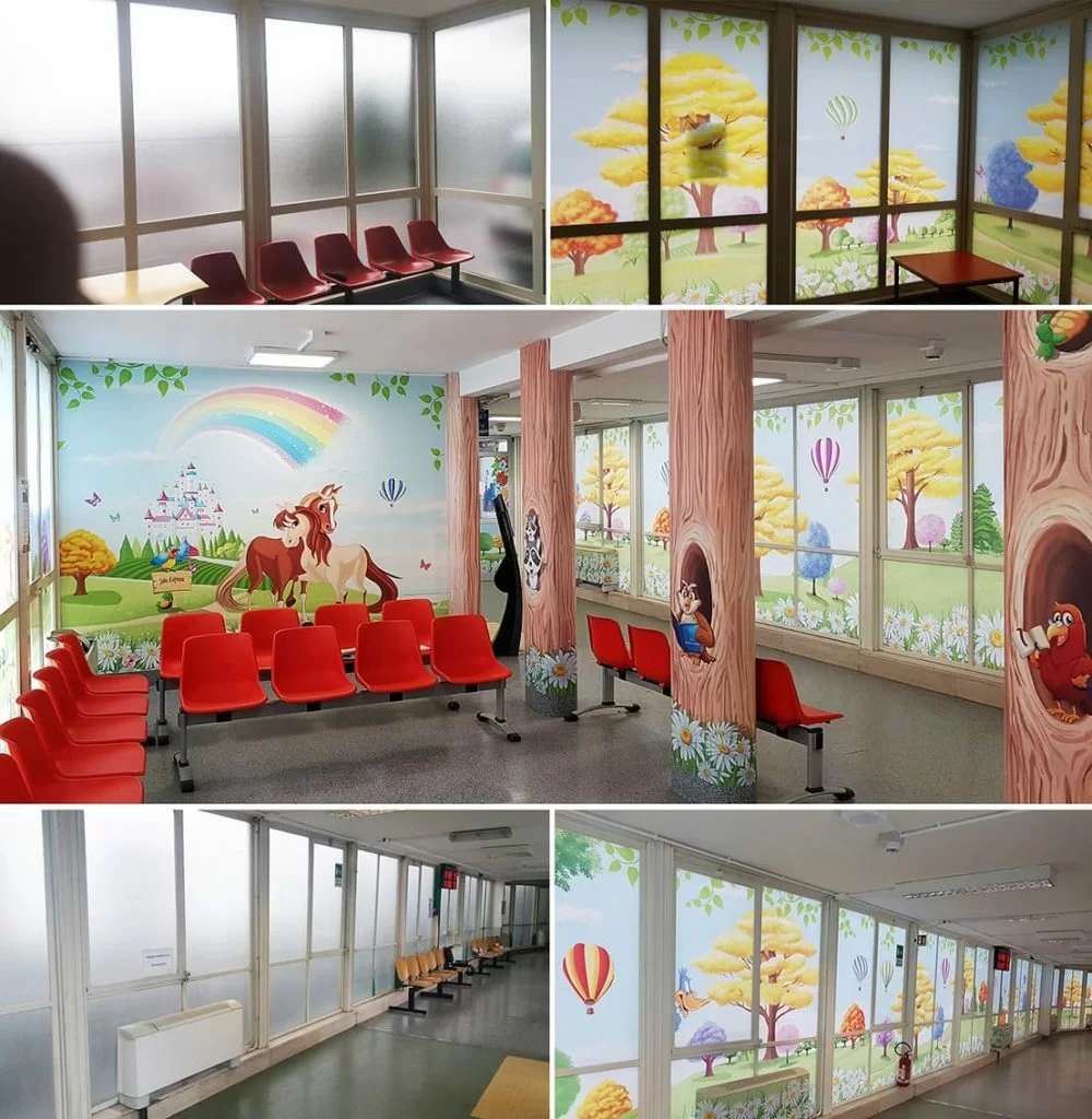 ospedali dipinti per bambini