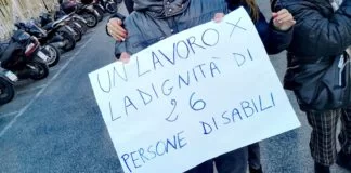 licenziamenti cooperativa acapo lavoratori disabili ability channel manifestazione regione lazio