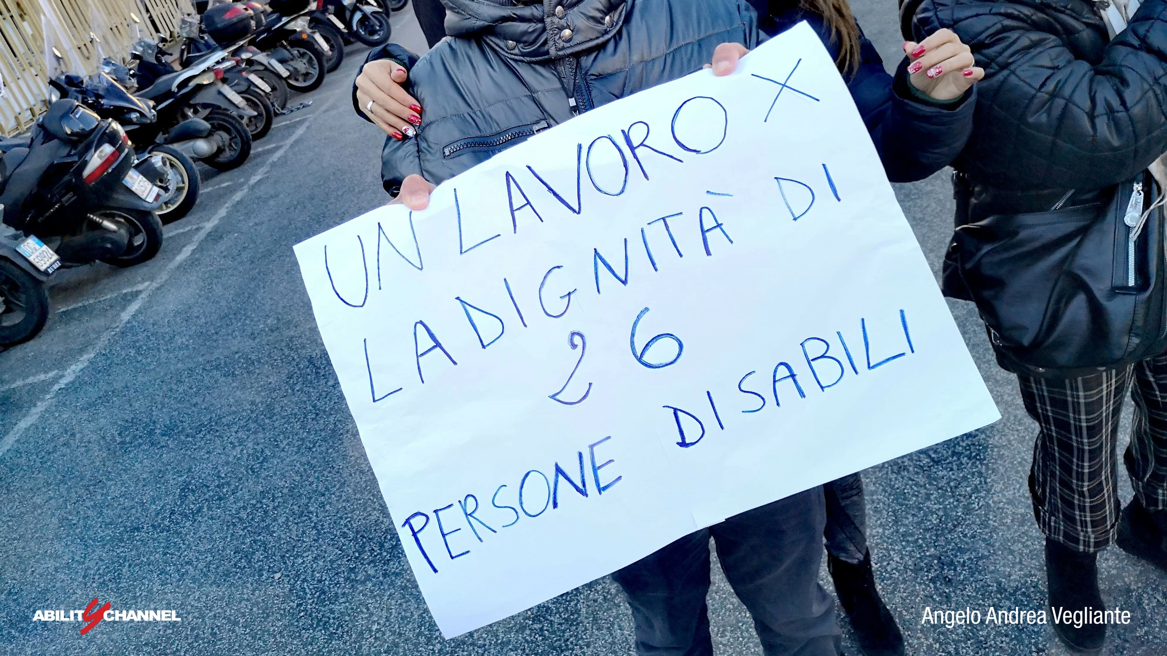 licenziamenti cooperativa acapo lavoratori disabili ability channel manifestazione regione lazio