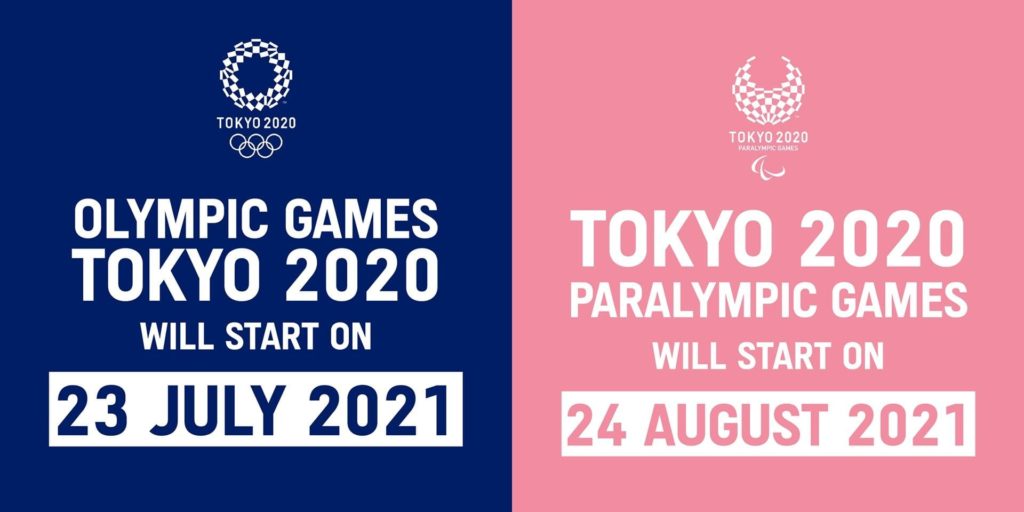 nuove date Olimpiadi e Paralimpiadi Tokyo 2020
