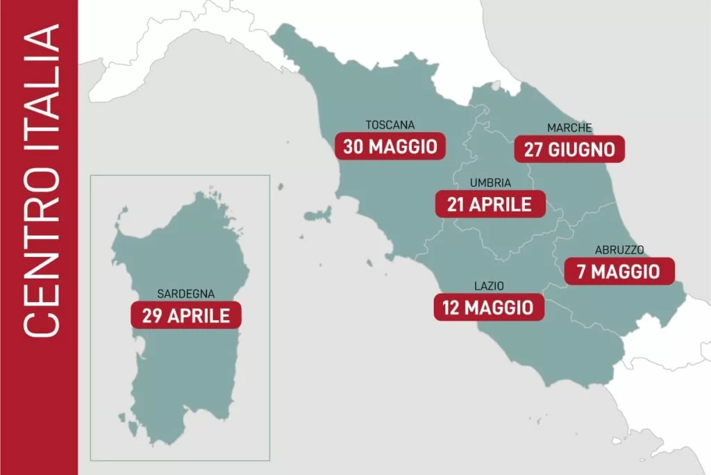 fine emergenza coronavirus in centro italia