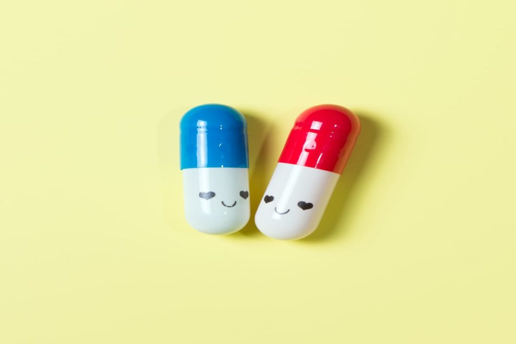due farmaci colorati