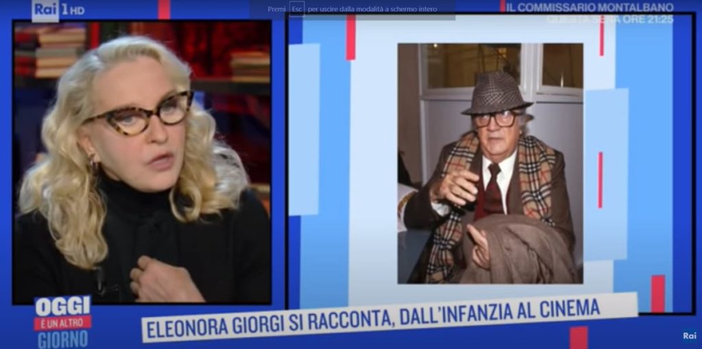 eleonora giorgi racconta la sua vita su raiuno