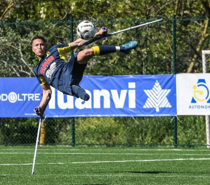 prima giornata di campionato di calcio amputati