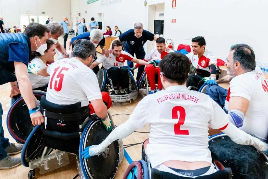 prima tappa campionato rugby in carrozzina