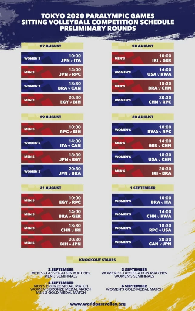 sitting volley italia programma paralimpiadi tokyo 2020