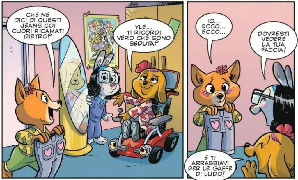 smagliante ada fumetto per le scuole