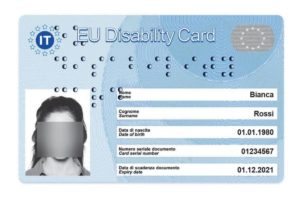 modello disability card