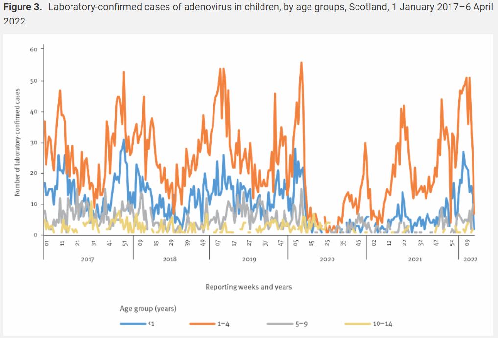 casi adenovirus in scozia