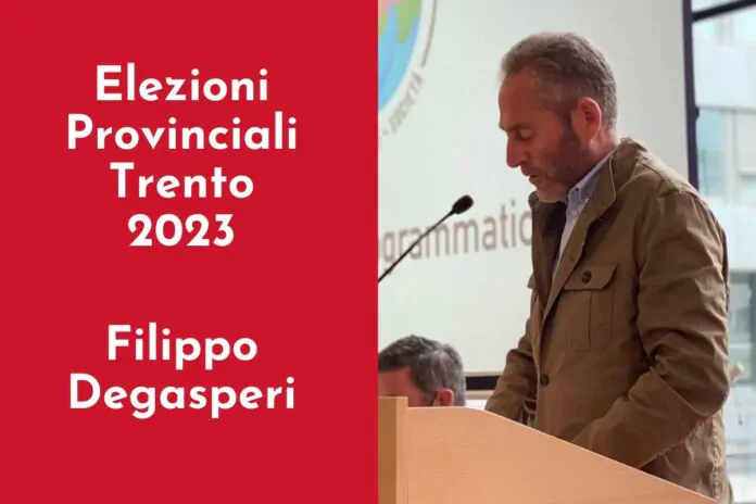 elezioni provinciali trento 2023 filippo degasperi