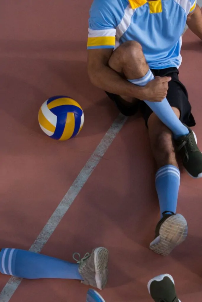 sitting volley