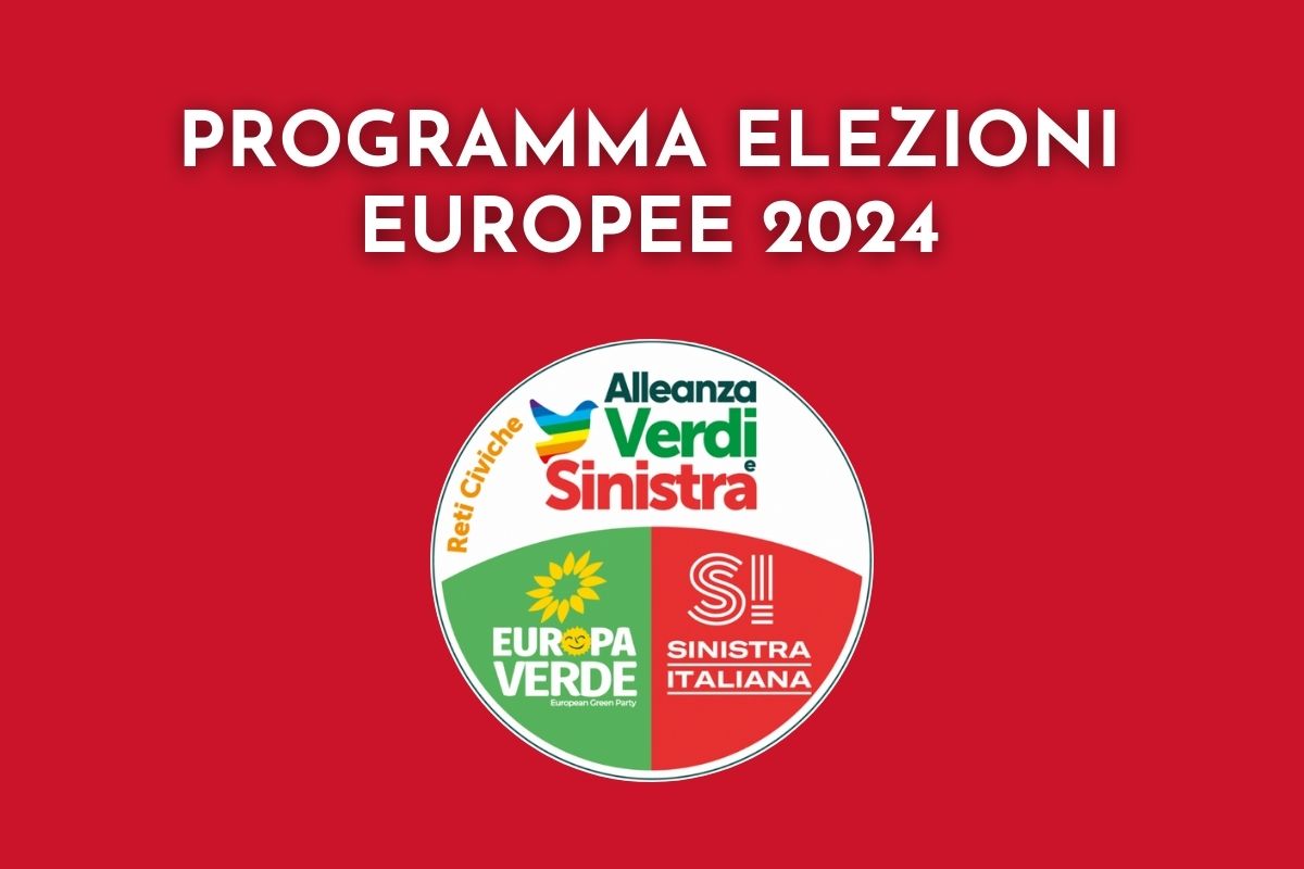 programma elezioni europee 2024 alleanza verdi sinistra