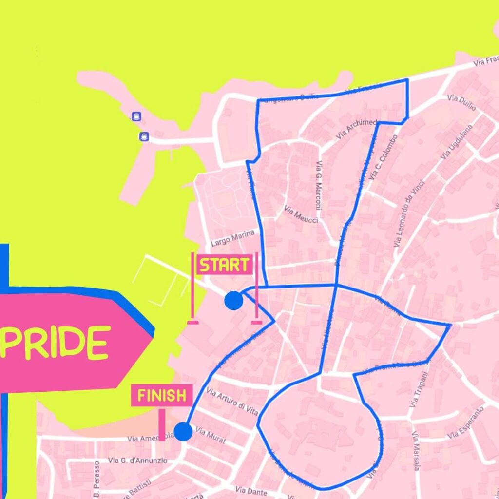 percorso egadi pride 2024