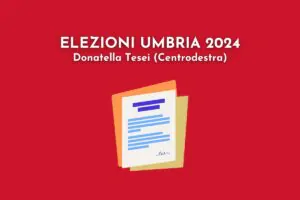elezioni regionali umbria 2024 programma donatella tesei